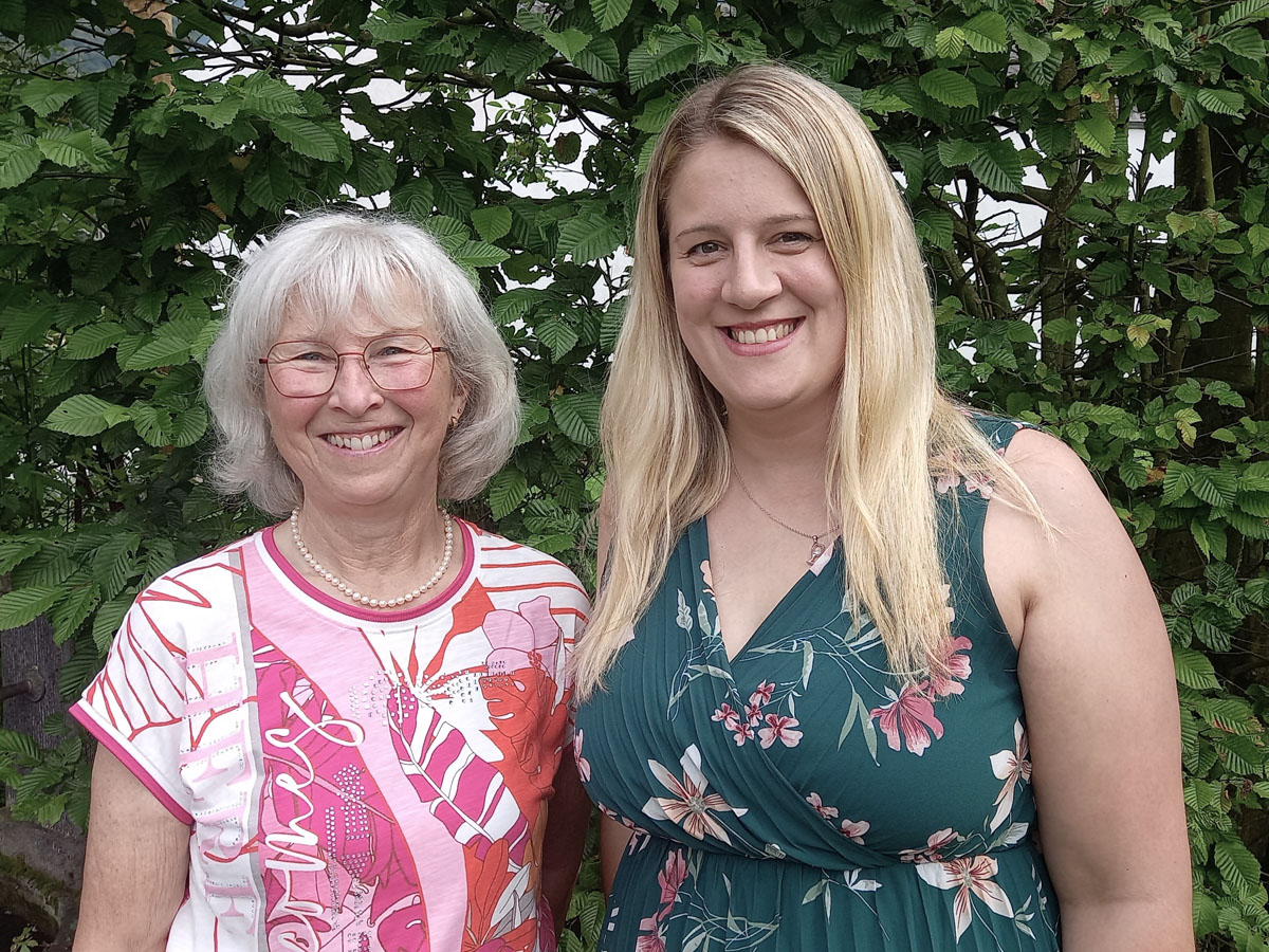 Brigitte Weber und Jessica Burger
